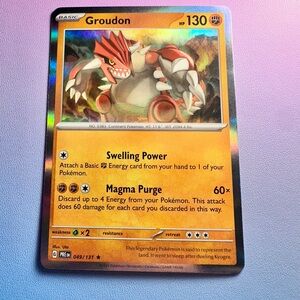 groudon (049/131) - holo rare — pokémon: prismatic evolutions